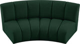 Infinity Boucle Fabric Contemporary 2-Piece Modular Sectional with Deep Channel Tufting Design