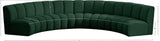 Infinity Boucle Fabric Modular Sectional - Stylish 5pc Contemporary Seating with Deep Channel Tufting
