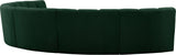 Infinity Boucle Fabric Modular Sectional Sofa - Contemporary Design with Deep Channel Tufting Comfort