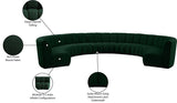 Infinity Boucle Fabric Modular Sectional Sofa - Contemporary Design with Deep Channel Tufting Comfort