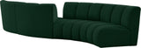 Infinity Boucle Fabric Modular Sectional Sofa with Deep Channel Tufting for Modern Living Spaces