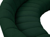 Infinity Boucle Fabric Modular Sectional Sofa with Deep Channel Tufting for Modern Living Spaces
