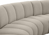 Infinity Boucle Fabric 12pc Modular Sectional Sofa with Deep Channel Tufting for Modern Living