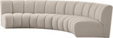 Infinity Boucle Fabric Modular Sectional Sofa with Deep Channel Tufting for Modern Living Spaces