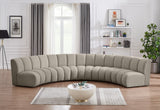 Infinity Boucle Fabric Modular Sectional - Stylish 5pc Contemporary Seating with Deep Channel Tufting