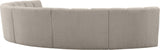 Infinity Boucle Fabric Modular Sectional Sofa - Contemporary Design with Deep Channel Tufting Comfort