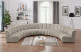 Infinity Modular Sectional Sofa - Contemporary 7pc Design with Deep Channel Tufting for Comfort
