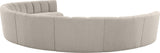 Infinity Boucle Fabric Modular Sectional Sofa – Luxurious Deep Channel Tufting & Contemporary Design