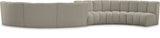 Infinity Boucle Fabric Modular Sectional Sofa - Contemporary Design with Deep Channel Tufting Comfort