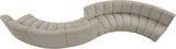 Infinity Boucle Fabric Modular Sectional Sofa - Contemporary Design with Deep Channel Tufting Comfort