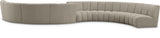 Infinity Boucle Fabric Modular Sectional Sofa – Luxurious Deep Channel Tufting & Contemporary Design