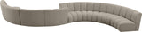 Infinity Boucle Fabric Modular Sectional Sofa – Luxurious Deep Channel Tufting & Contemporary Design