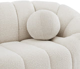 Elijah Contemporary Sofa with Deep Channel Tufting and Cozy Accent Pillow for Ultimate Comfort