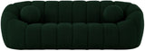 Elijah Contemporary Sofa with Deep Channel Tufting and Cozy Accent Pillow for Ultimate Comfort