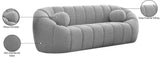 Elijah Contemporary Sofa with Deep Channel Tufting and Cozy Accent Pillow for Ultimate Comfort