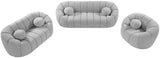 Elijah Contemporary Sofa with Deep Channel Tufting and Cozy Accent Pillow for Ultimate Comfort