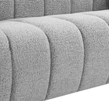 Elijah Contemporary Sofa with Deep Channel Tufting and Cozy Accent Pillow for Ultimate Comfort