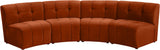 Limitless 4-Piece Modular Sectional - Contemporary Comfort with Soft Upholstery & Stylish Tufting