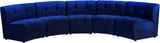 Limitless 5pc Modular Sectional - Luxurious Velvet Upholstery with Contemporary Design & Comfort