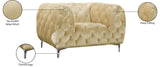 Mercer Elegant Contemporary Velvet Chair with Plush Comfort, Chrome Legs, and Modern Design