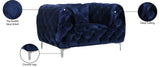 Mercer Elegant Contemporary Velvet Chair with Plush Comfort, Chrome Legs, and Modern Design