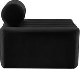 Melody Elegant Velvet Contemporary Chair with Deep Channel Tufting for Chic Modern Living Spaces
