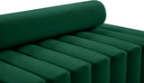 Melody Elegant Velvet Contemporary Chair with Deep Channel Tufting for Chic Modern Living Spaces
