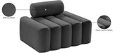 Melody Elegant Velvet Contemporary Chair with Deep Channel Tufting for Chic Modern Living Spaces