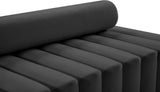 Melody Contemporary Sofa with Deep Channel Tufting - Chic Velvet Design for Modern Spaces