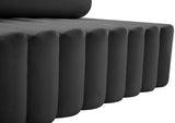 Melody Contemporary Sofa with Deep Channel Tufting - Chic Velvet Design for Modern Spaces