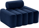 Melody Elegant Velvet Contemporary Chair with Deep Channel Tufting for Chic Modern Living Spaces
