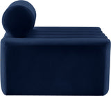 Melody Elegant Velvet Contemporary Chair with Deep Channel Tufting for Chic Modern Living Spaces