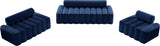 Melody Contemporary Sofa with Deep Channel Tufting - Chic Velvet Design for Modern Spaces