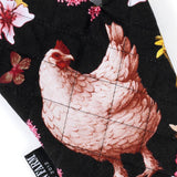 Blue Stallion Floral Bouquet Cotton Oven Mitts