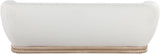 Kipton Elegant Mid-Century Modern Sofa with Curved Back and Natural Oak Finish for Cozy Living Rooms