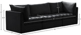 Jacob Velvet Modular Sofa - Luxurious Contemporary Seating with Deep Channel Tufting & Easy Attachment