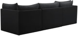 Jacob Velvet Modular Sofa - Luxurious Contemporary Seating with Deep Channel Tufting & Easy Attachment