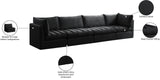 Jacob Velvet Modular Sofa - Luxurious Contemporary Seating with Deep Channel Tufting & Easy Attachment