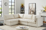 Jacob Velvet Modular Sectional Sofa - Luxurious Black Upholstery with Deep Channel Tufting Design