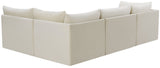 Jacob Velvet Modular Sectional Sofa - Luxurious Black Upholstery with Deep Channel Tufting Design