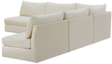 Jacob Velvet Modular Sectional Sofa - Luxurious Black Upholstery with Deep Channel Tufting Design
