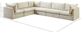 Jacob Velvet Modular Sectional Sofa - Luxurious Black Upholstery with Deep Channel Tufting Design