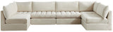 Jacob Velvet Modular Sectional Sofa - Luxurious Black Upholstery with Deep Channel Tufting Design