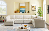 Jacob Velvet Modular Sectional Sofa - Luxurious Black Upholstery with Deep Channel Tufting Design