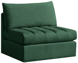 Jacob Modular Armless Chair - Luxurious Soft Upholstery, Deep Channel Tufting, Contemporary Design