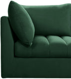 Jacob Velvet Modular Sofa - Luxurious Contemporary Seating with Deep Channel Tufting & Easy Attachment