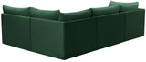 Jacob Velvet Modular Sectional Sofa - Luxurious Soft Black Upholstery with Contemporary Design