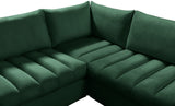 Jacob Velvet Modular Sectional Sofa - Luxurious Soft Black Upholstery with Contemporary Design