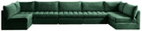 Jacob Velvet Modular Sectional Sofa - Luxurious Soft Black Upholstery with Contemporary Design