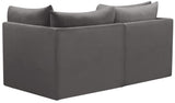 Jacob Velvet Modular Sofa - Luxurious Contemporary Seating with Deep Channel Tufting & Easy Attachment